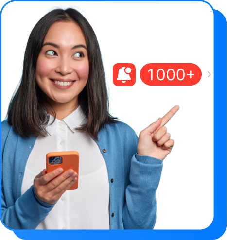 Celular com aplicativo do telegram aberto