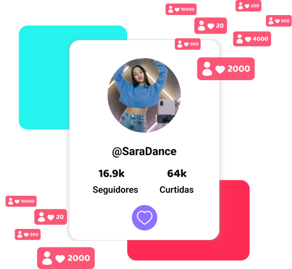 Celular com aplicativo do tiktok aberto
